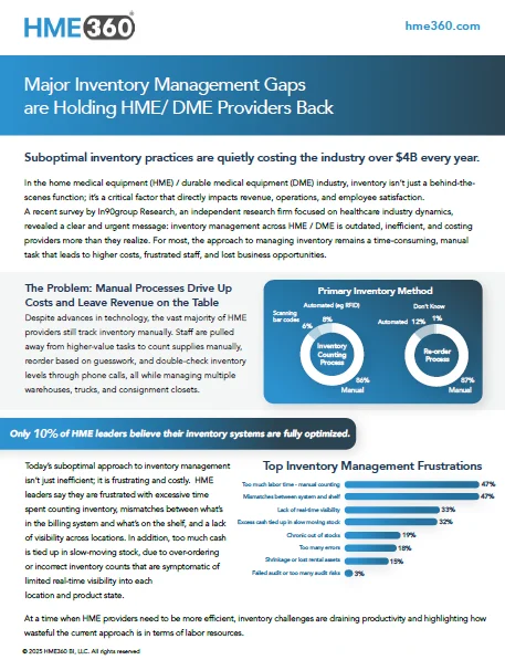 The $4 Billion Cost of Suboptimal Inventory Management in HME/DME