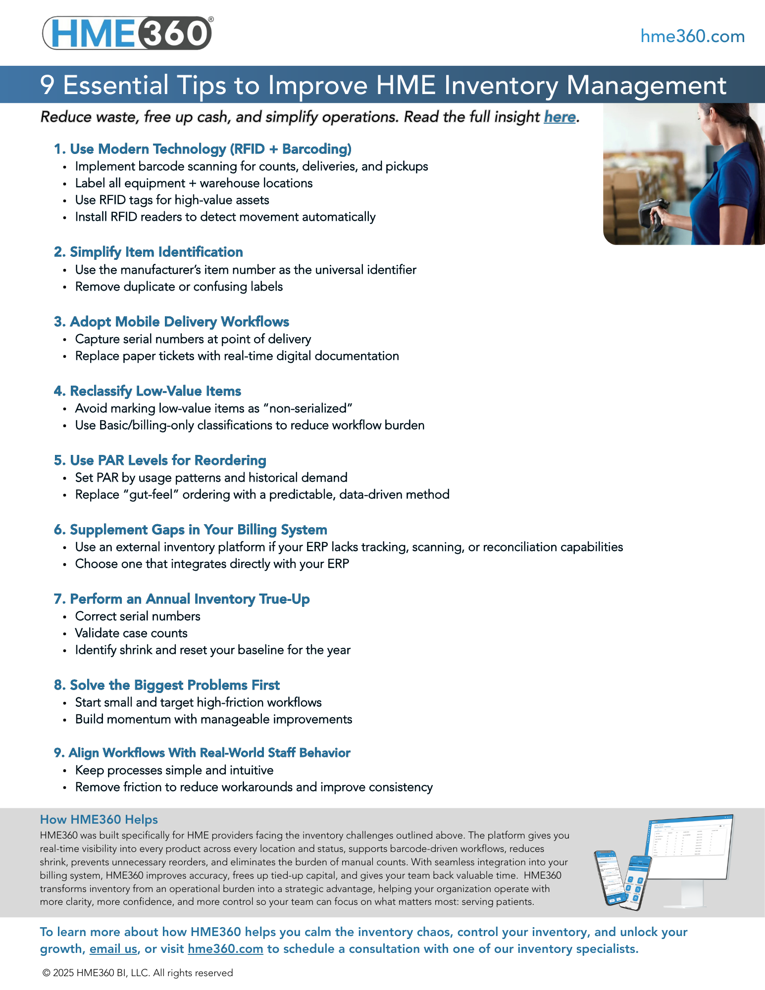 9 Essentials to Improve HME Inventory Management
