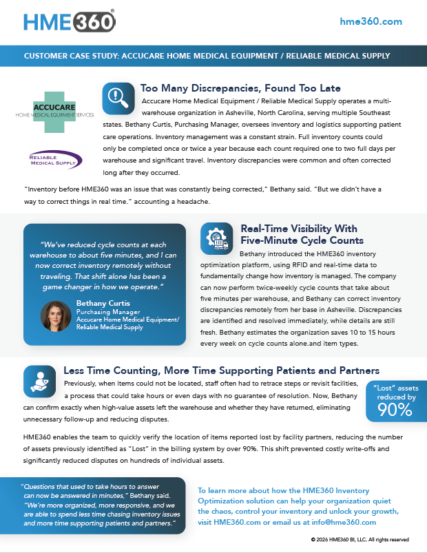 Customer Case Study Accucare / Reliable