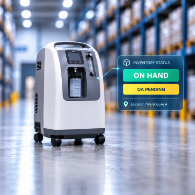 an oxygen concentrator may be on hand but not available