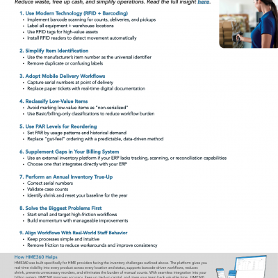 9 Essentials to Improve HME Inventory Management